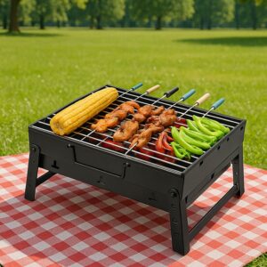 A Barbecue Grill used for making barbecue of types of food stuffs like vegetables, chicken meat etc.