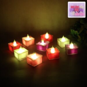 LED Flameless Decorative Tealight Candles - (9 Pc / Set)