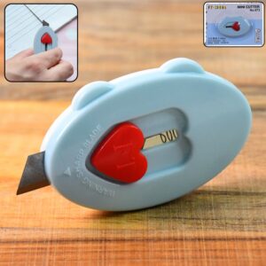 Mini Utility Cutter / Knife with Heart-Shaped Safety Lock (1 Pc)