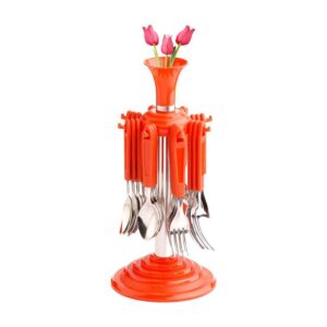 New Stylish 24 Pcs Plastic, Stainless Steel Cutlery Set (Pack of 24)